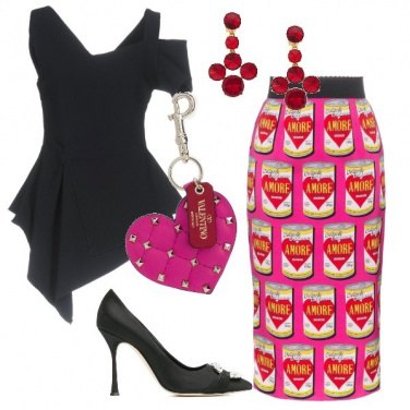 Outfit Cuori in scatola
