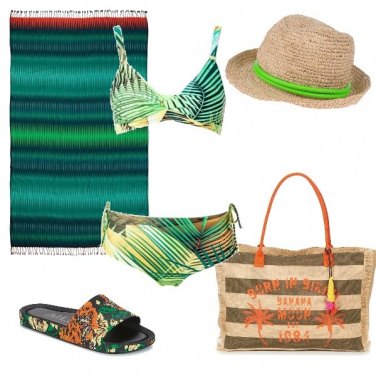 Outfit Green Beach