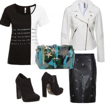 Outfit Bianco e nero