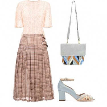 Outfit Rosa e turchese