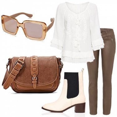 Outfit Botines Blanco Mujer: 6 Outfit Mujer | Bantoa