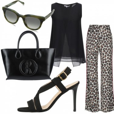 Outfit Sandalias de tacón Negro Un solo color Mujer: 10 Outfit Mujer |  Bantoa