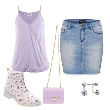 Outfit Fiori e anfibi