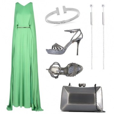 Outfit Il vestito lungo verde
