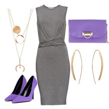 Outfit Geometrie in viola