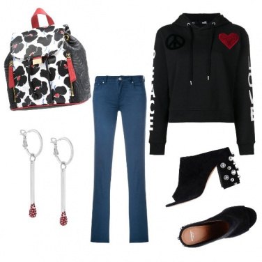 Outfit Zaino a fiori