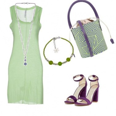 Outfit V V ... Verde e Viola