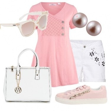 Outfit Delicata in rosa