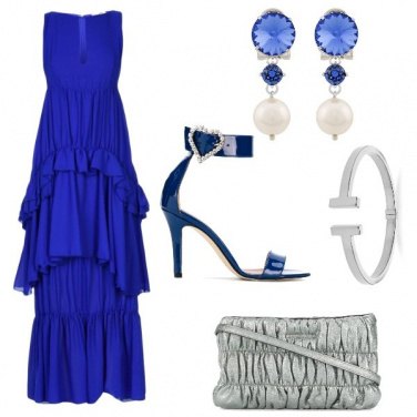 Outfit I sandali blu