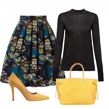 Outfit Zapatos de tacón Amarillo Mujer: 4 Outfit Mujer | Bantoa