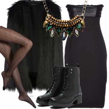 Outfit Serata glamour rock