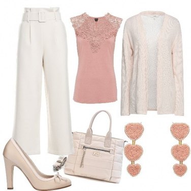 Outfit Pantaloni culotte Bianco Donna: 1 Outfit Donna | Bantoa