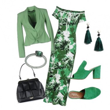 Outfit Nei toni del verde