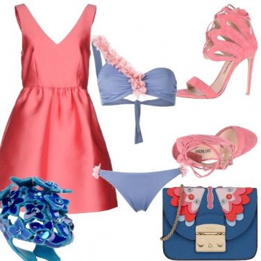 Outfit Party con tuffo in piscina