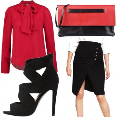 Outfit Rosso e nero