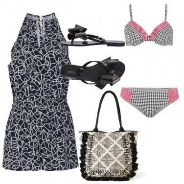 Outfit Geometrie eleganti per il mare