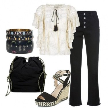 Outfit La blusa e il bootcut
