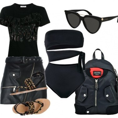 Outfit Rock in spiaggia