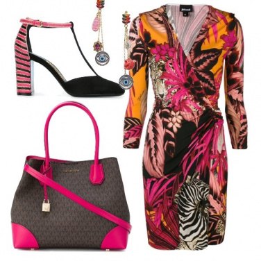 Outfit Fucsia dominante
