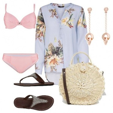 Outfit La camicia come copricostume