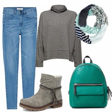 Outfit Botines Gris Mujer: 17 Outfit Mujer | Bantoa