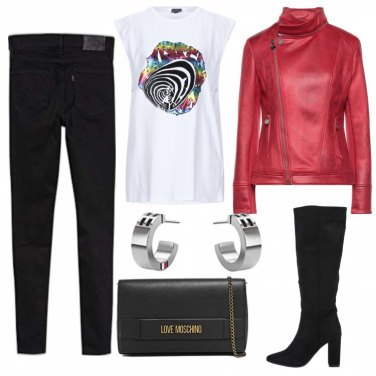 Outfit Chaquetas Rojo Un solo color Mujer: 6 Outfit Mujer | Bantoa