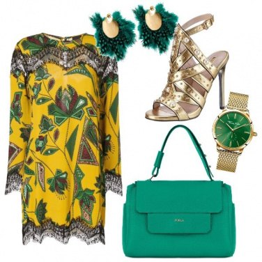 Outfit Verde e giallo