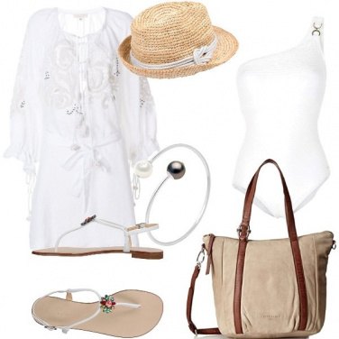 Outfit Al mare, di bianco