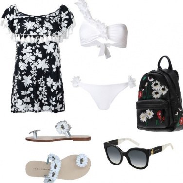 Outfit White bikini