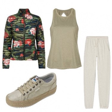 Outfit Fitness nel bosco