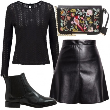 Outfit Ti porto dolcemente in uno stile rock