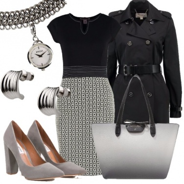 Outfit Al lavoro in black and white