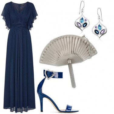 Outfit Blu e argento, classica