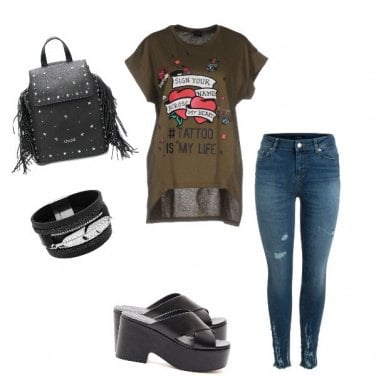 Outfit Cuori rock