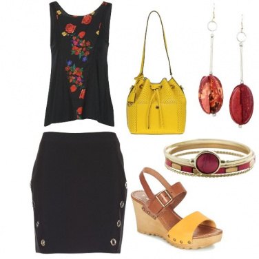 Outfit Nero e giallo