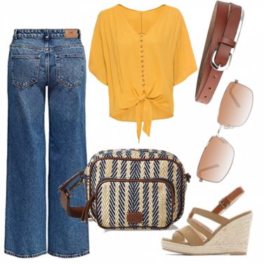 Outfit Sandalias de piel Azul Mujer: 9 Outfit Mujer | Bantoa