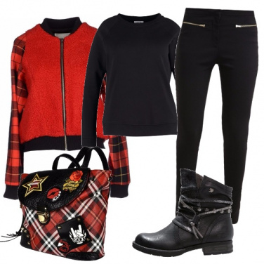 Outfit Autunno a scacchi