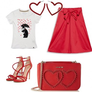 Outfit Una pioggia di cuori