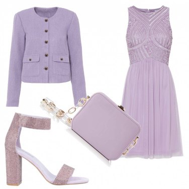 Outfit Sandalias de tacón Violeta Mujer: 3 Outfit Mujer | Bantoa