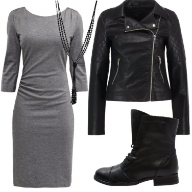Outfit Look black and grey