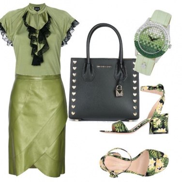 Outfit Verde e nero