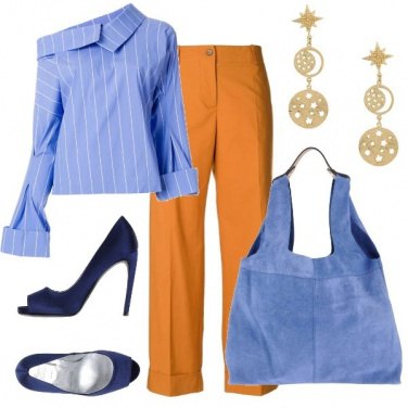 Outfit Camicia asimmetrica