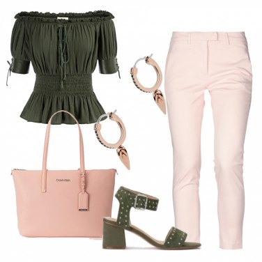 Outfit Sandalias de piel Verde Mujer: 5 Outfit Mujer | Bantoa