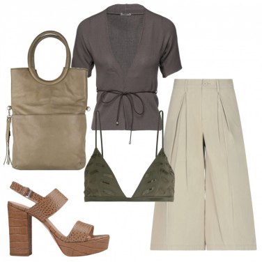 Outfit Sandalias de tacón Verde Mujer: 6 Outfit Mujer | Bantoa