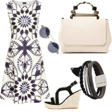 Outfit Avorio e nero