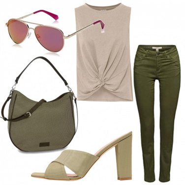 Outfit Sandalias de tacón Verde Mujer: 6 Outfit Mujer | Bantoa