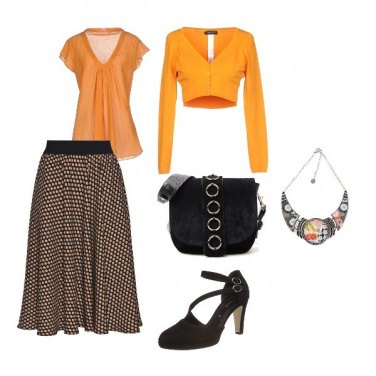 Outfit Arancione superstar