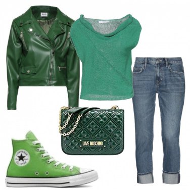 Sneakers verdes con print de camuflaje para mujer GLAZOV
