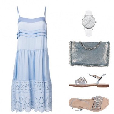 Outfit Apericena celeste