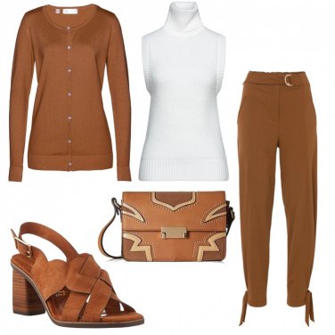Outfit Sandalias de tacón Marrón Mujer: 8 Outfit Mujer | Bantoa